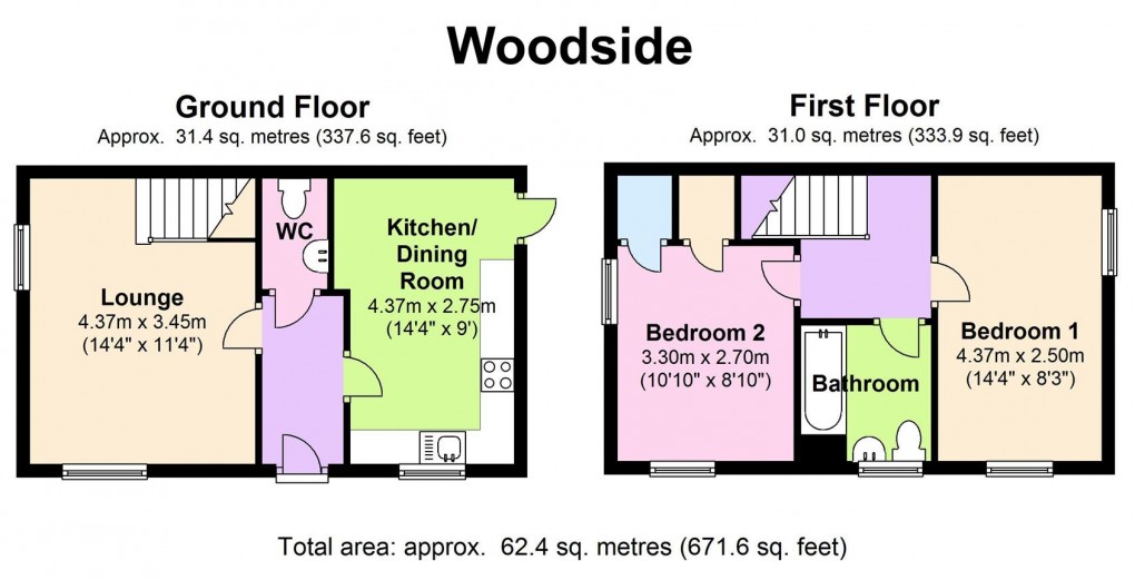 Floorplan for Kingshurst, Birmingham, West Midlands