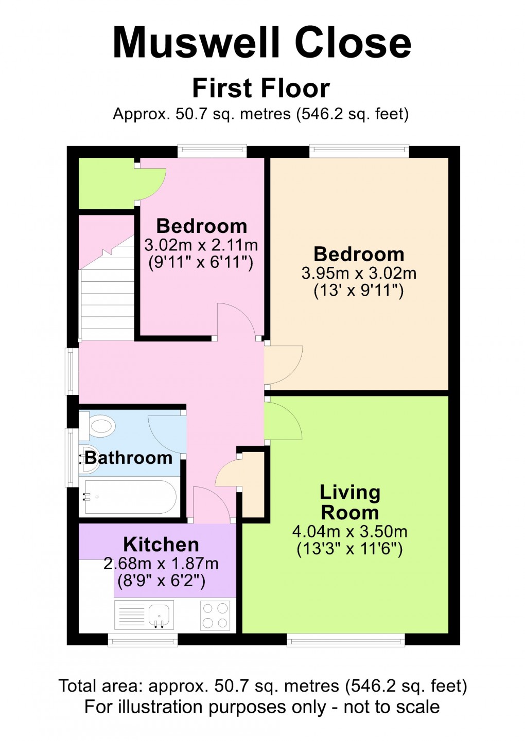 Floorplan for Muswell Close, Solihull, West Midlands