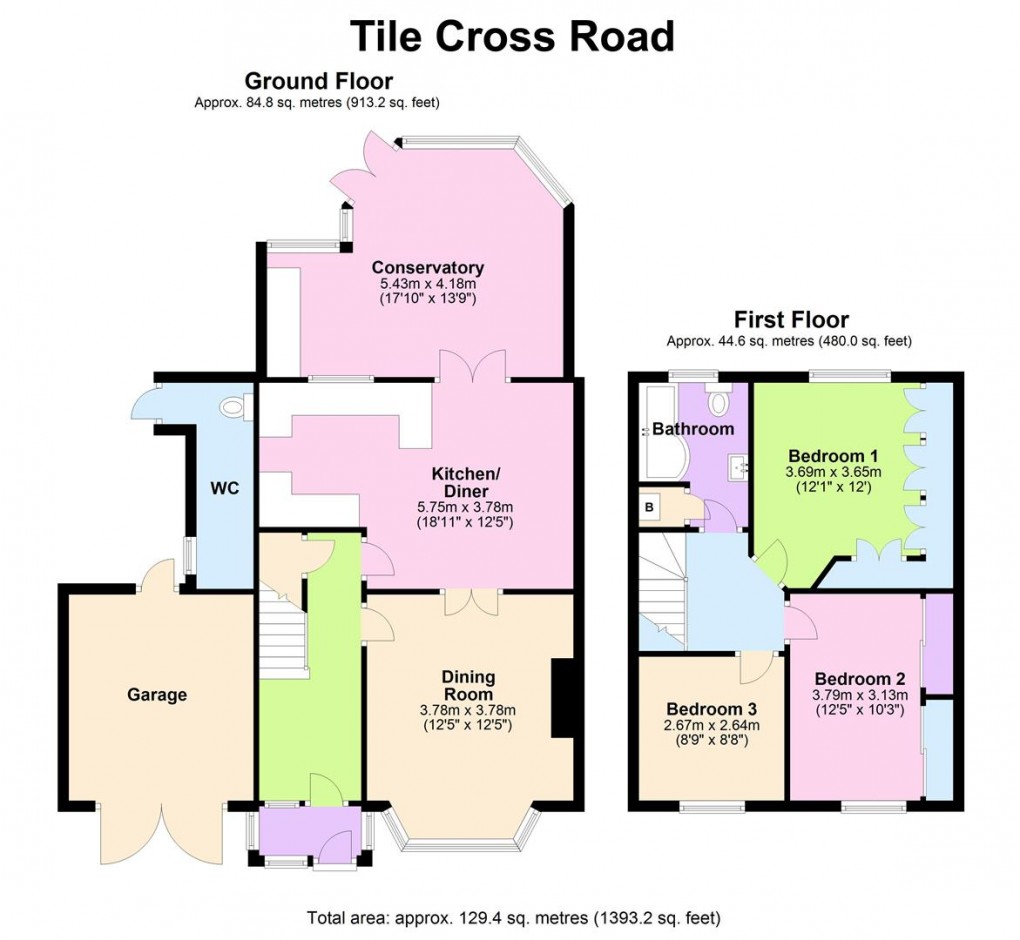 Floorplan for Tile Cross, Birmingham