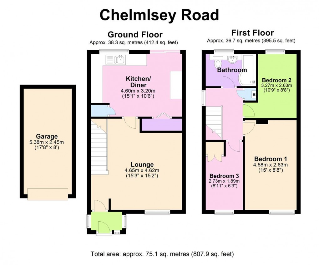 Floorplan for Chelmsley Wood, Birmingham