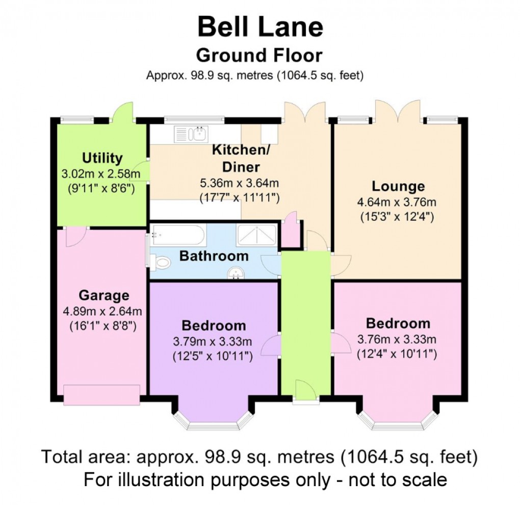 Floorplan for Tile Cross, Birmingham, West Midlands