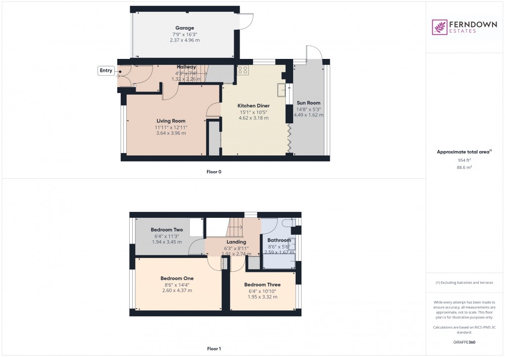 Floorplan for Chelmsley Wood, Birmingham