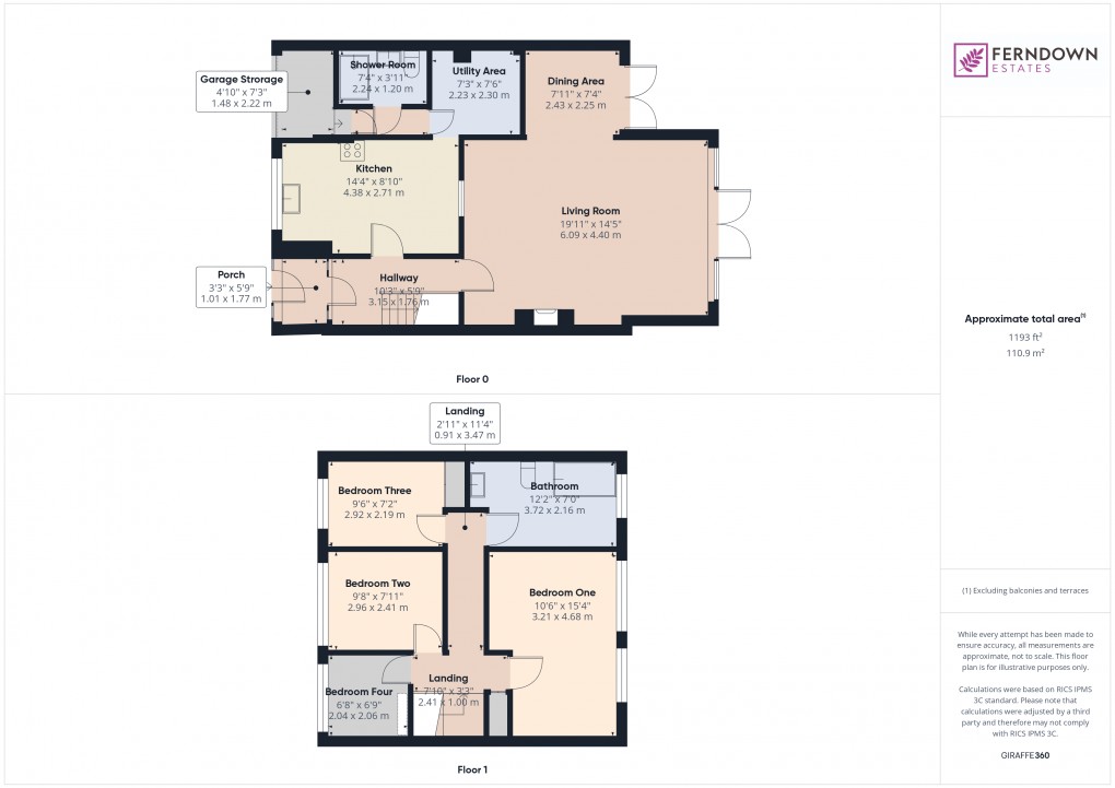Floorplan for Marston Green, Birmingham