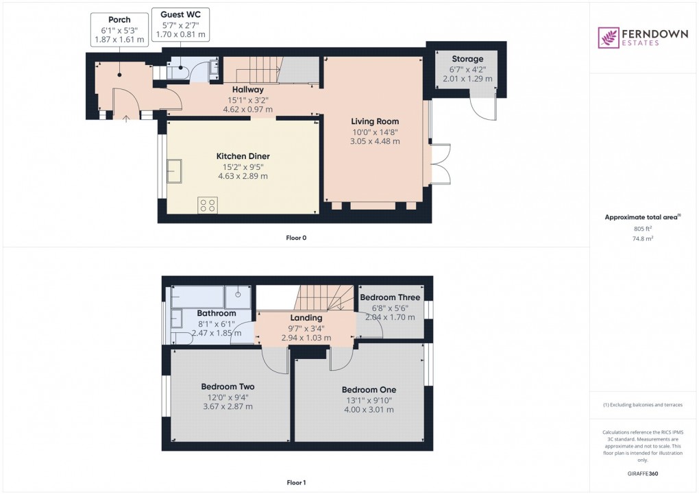Floorplan for Chelmsley Wood, Birmingham
